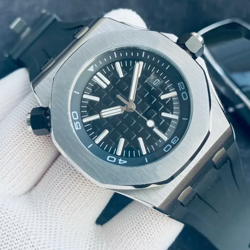 Orologio da uomo Movimento meccanico automatico Orologi di design Cassa in acciaio inossidabile da 41 mm Orologio da polso da lavoro Cinturino alla