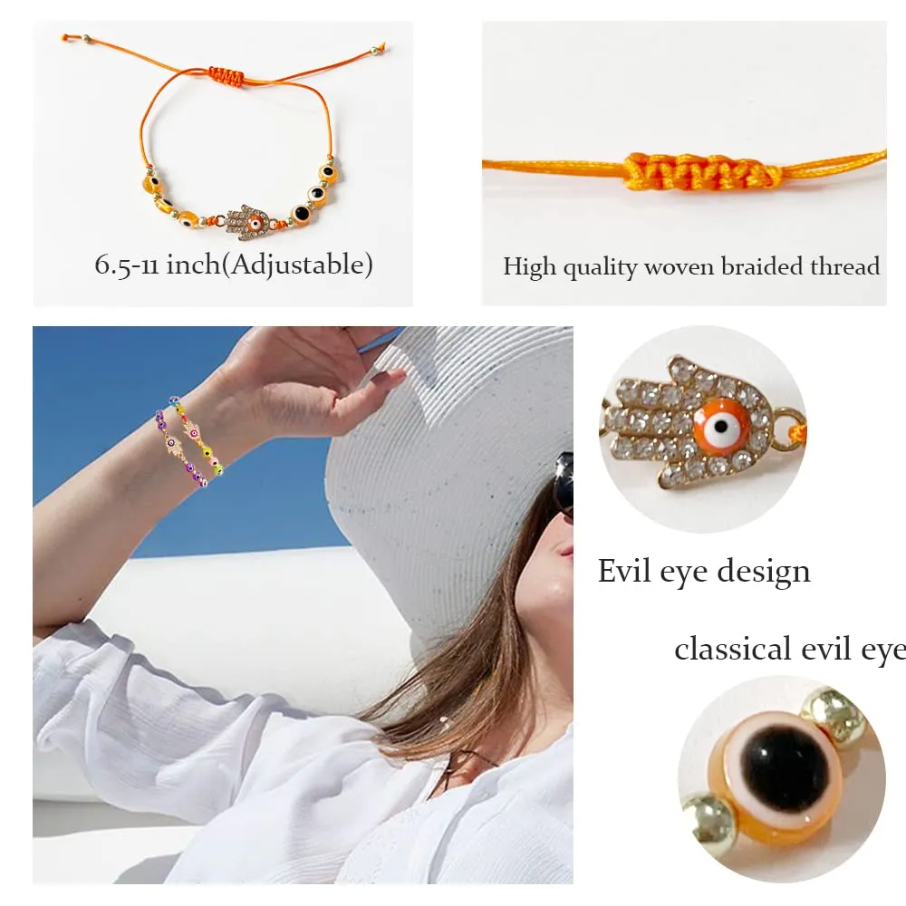 Evil Eye & Hamsa Bracelet, Blue – Global1st - Store