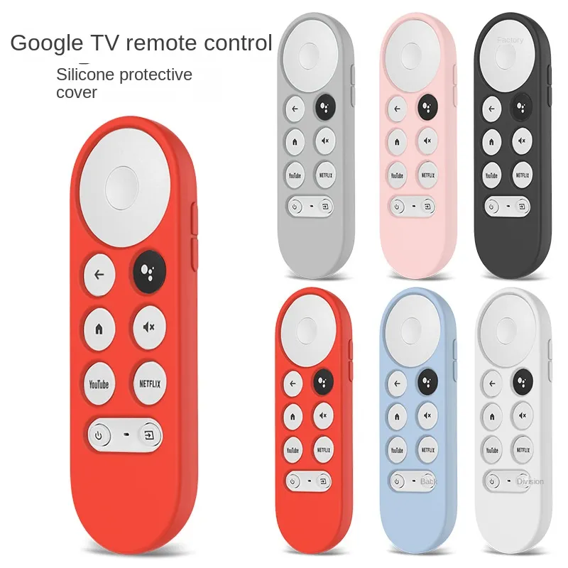 För den nya Google Chromecast 2020 Remote Control Silicone Protective Case Google TV Remote Control