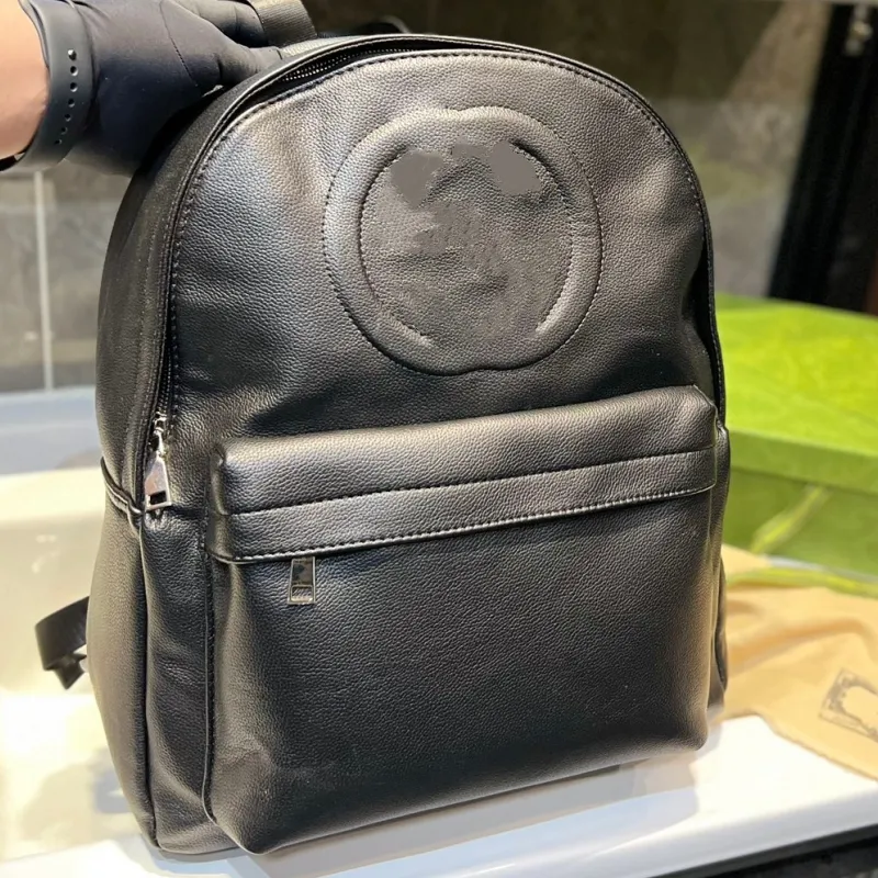 2023 Novo designer backpack letra clássica letra genuína couro masculino e feminino viagens pequena mochila de grande capacidade versátil um ombro crossbody saco