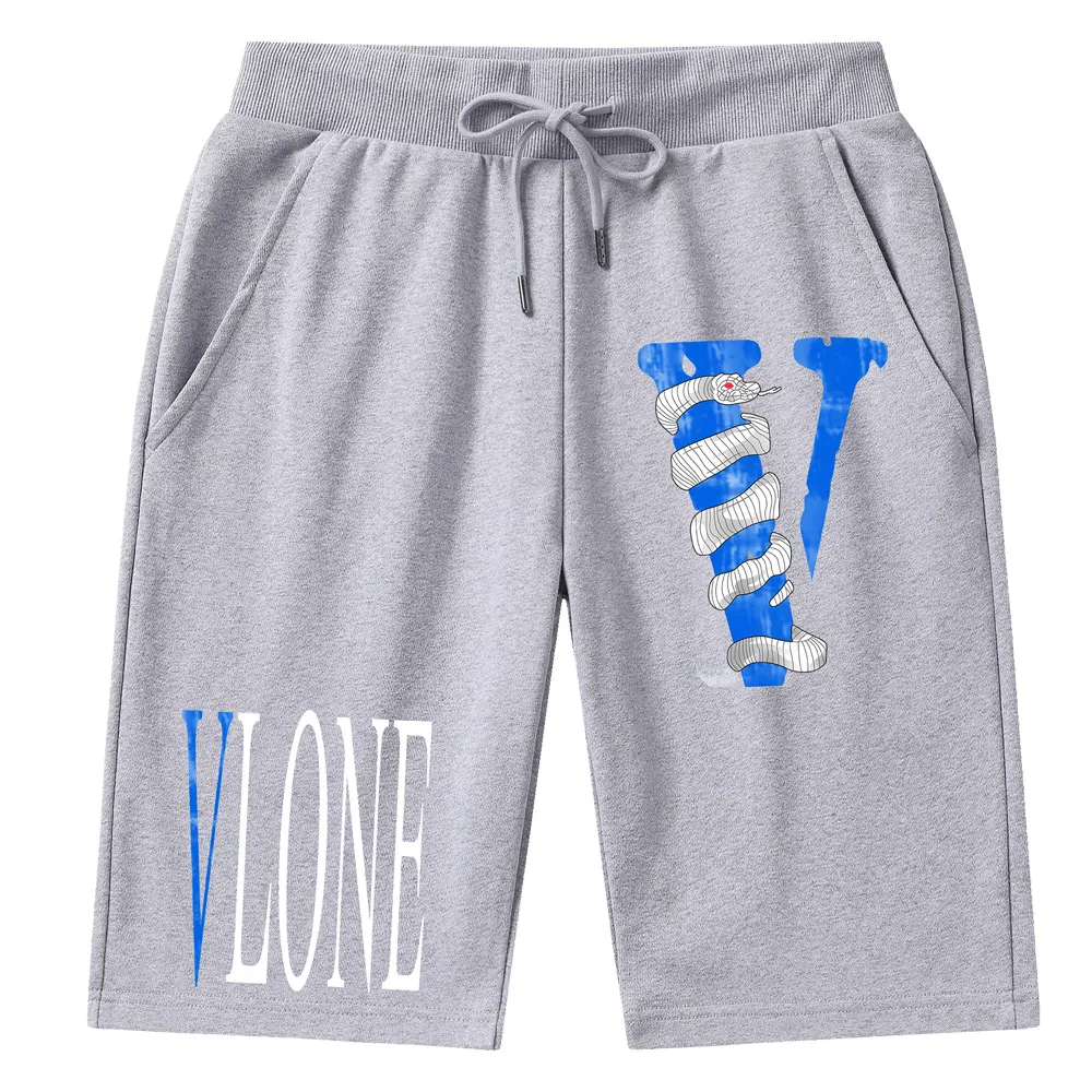 VLONE Mens Knitted Cotton Beach Sweat Shorts  From