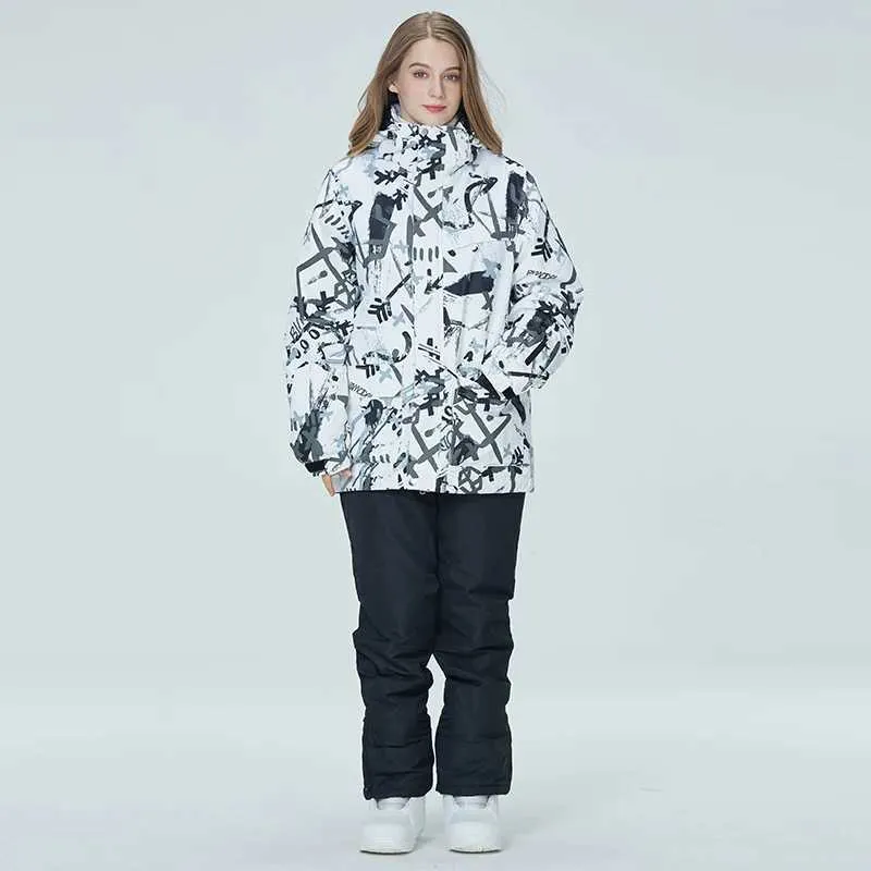 Altri Articoli Sportivi 30 Tuta Da Neve Uomo E Donna Di Nuova Moda  Abbigliamento Invernale Impermeabile Costumi Da Snowboard Abbigliamento  Giacche Da Sci + Pantaloni Con Cinturino HKD231106 Da 100,76 €