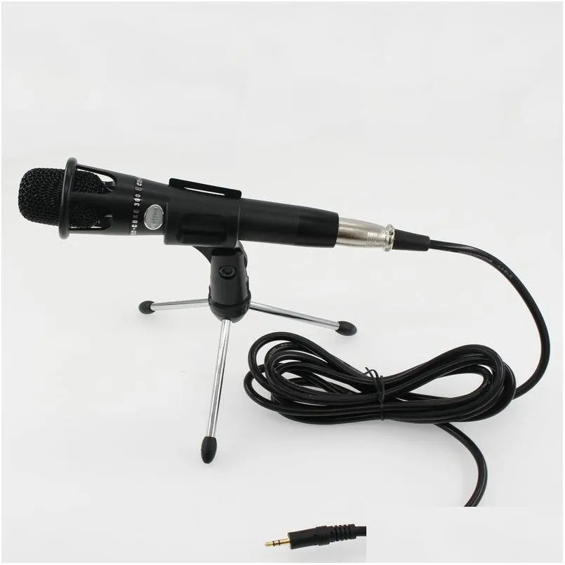 Microphones Microphone KTV professionnel E300 condensateur Pro O Studio enregistrement vocal micro livraison directe électronique accessoires A/V S Dhqmt