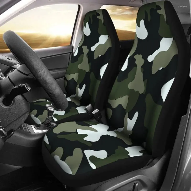 Capas de assento de carro Simply Army Cover Pack de 2 protetores frontais universais
