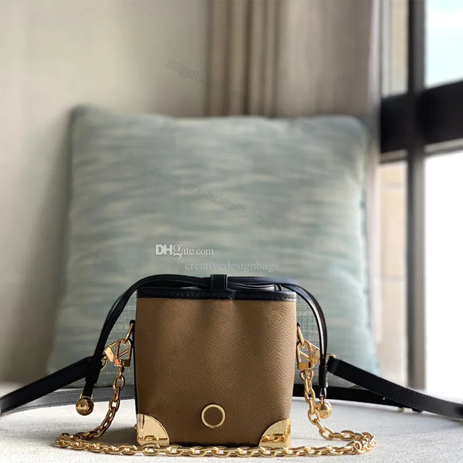 Mirror Quality Shoulder Bags Crossbody Mini Neo Bucket Purse Trunk Canvas Material 82885 Letter Flower Print Cute Fashionable Luxurious Design With Box 11.5cm L445
