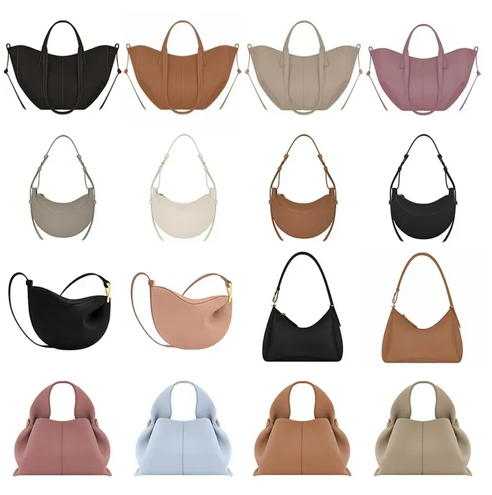 Half Moon Paris Under Equil Bag Tasarımcı Tote Çanta Dokulu Orijinal Deri Omuz Çantası Lüks Mini Crossbody Kadın Hobo Çantalar