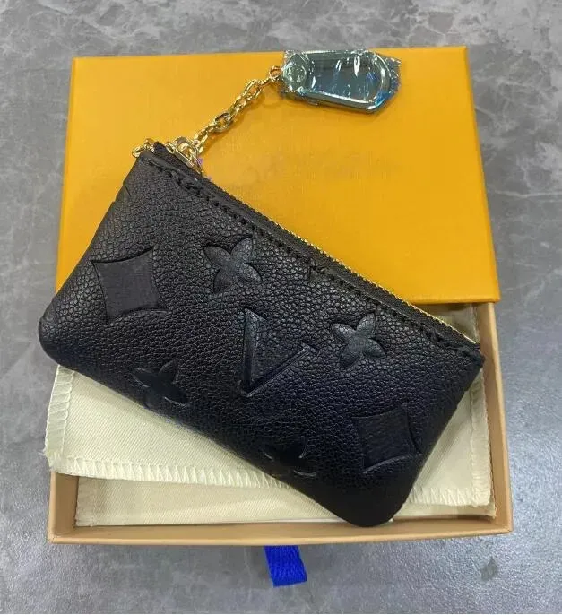 Met stofzakken en doos Dames Heren SLEUTELZAKJE POCHETTE CLES Ontwerpers Mode handtas Dames Heren Creditcardhouder Portemonnee Luxe Portemonnee Tas M62650