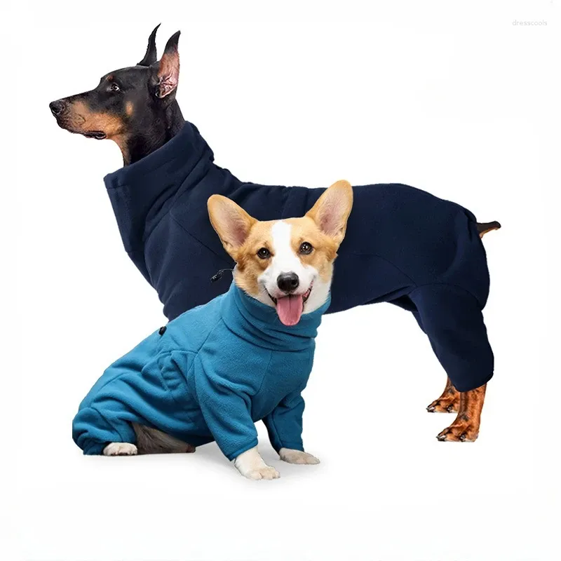 Abbigliamento per cani Abbigliamento invernale Giacca in pile autunno e inverno con cappotto caldo antivento a quattro gambe per cani di taglia grande Retriever Pet
