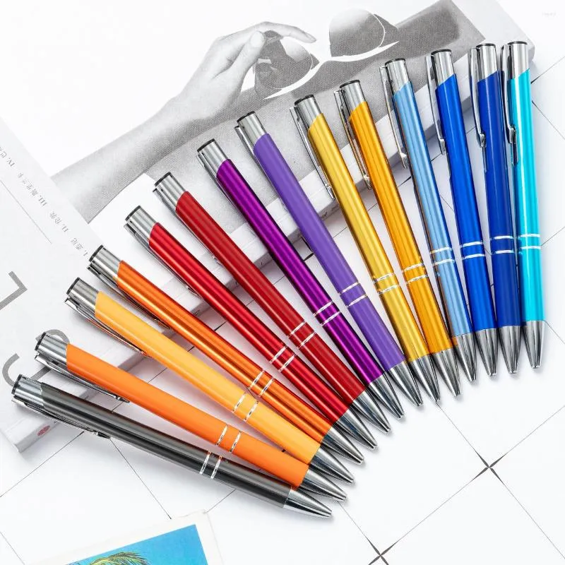 20pcs Colours Ballpoint Pens School Office Student Exam Signature For Writing Stationery Supplies