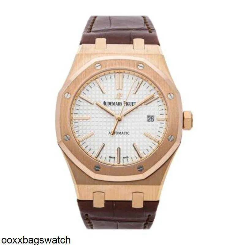 Механические часы Audemar Pigue Дизайнерские наручные часы Предпродажа Epic Royal Oak 41 мм с автографом 15400OROOD088CR01 скоро будут здесь HB6X