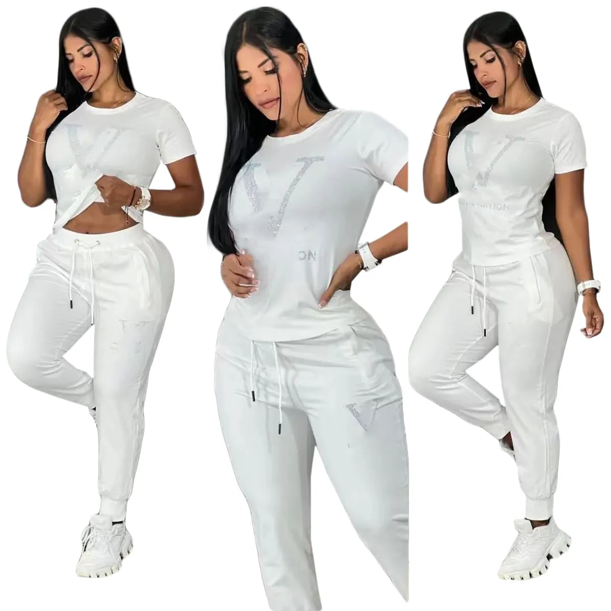 Womens Designer Tracksuit Set Letter Pattern Two Piece Loungewear With  Bodycon Pants And Legging Outfits By Festival Brand From Luxuryjewelry8889,  $39.76