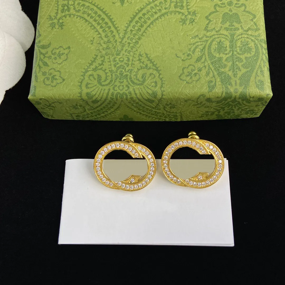 Luxury Various vintage stud earrings luxury 925 silver designer earring letters jewelry women 18k plated diamond valentine Gifts