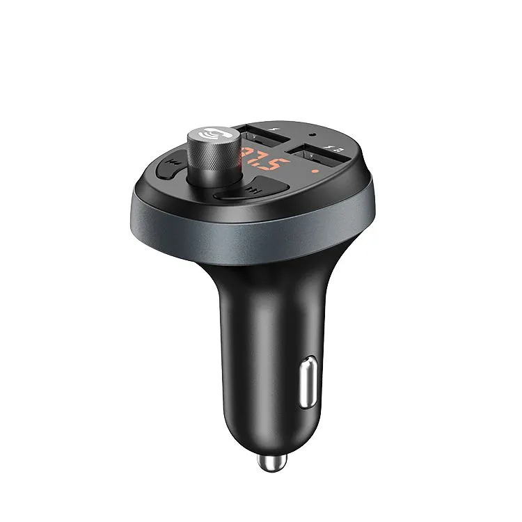 Bluetooth 5.0 FM Transmitter Wireless Handfree Audio Car Charger MP3 Player 2.4a USB Fast Chargers Accessories DC-C5