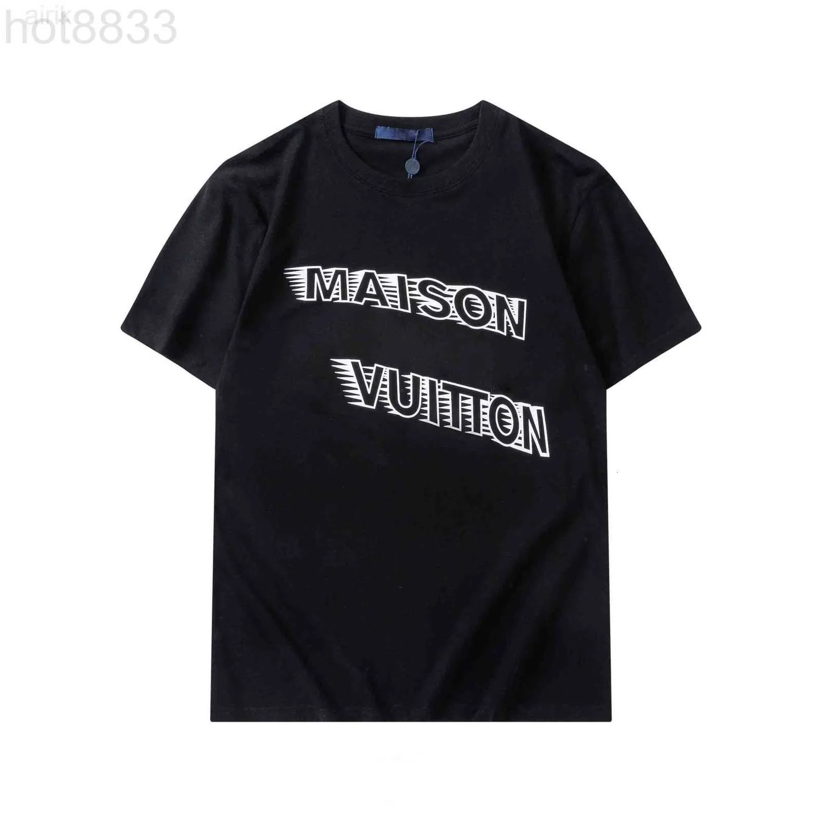 Men's T-shirts Designer T-shirt Latest Summer Mercerised Cotton Black and White Letter Short Sleeve Women's 100% Size M-3xl ZD53