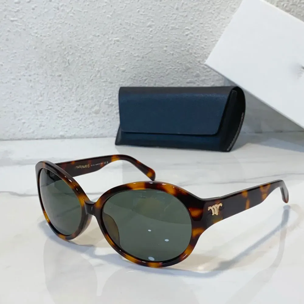 óculos de sol óculos de sol em acetato 4S271 Estrutura de acetato Moldura circular Óculos de sol femininos de designer de moda 40271