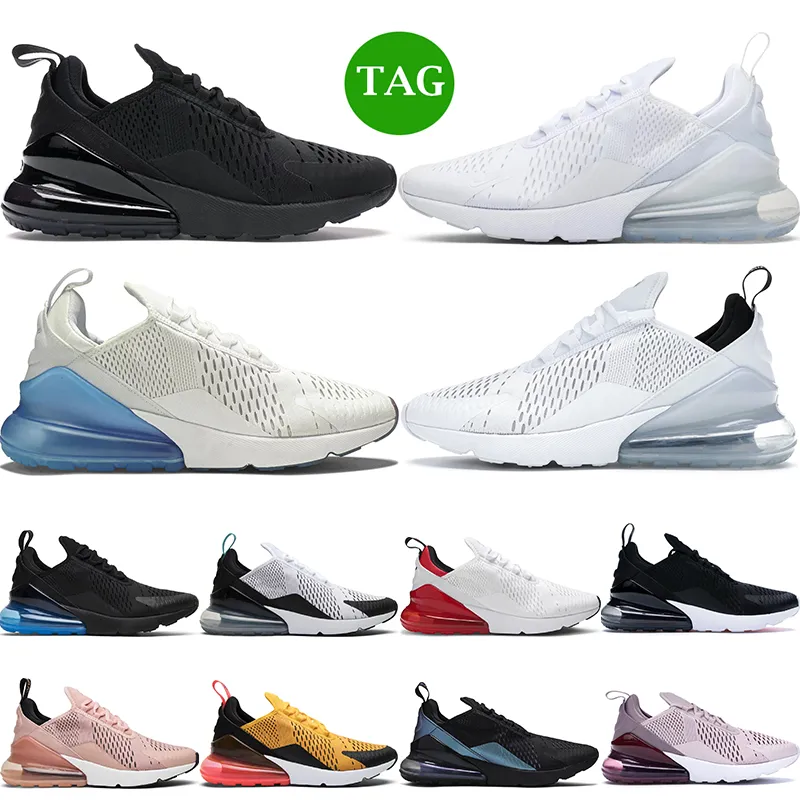 Męskie buty do biegania na świeżym powietrzu 27C Triple Black White 270 Dusty Cactus Volt Lime Blast Photo Blue 270s Mężczyźni Kobiety Oddychające buty sportowe