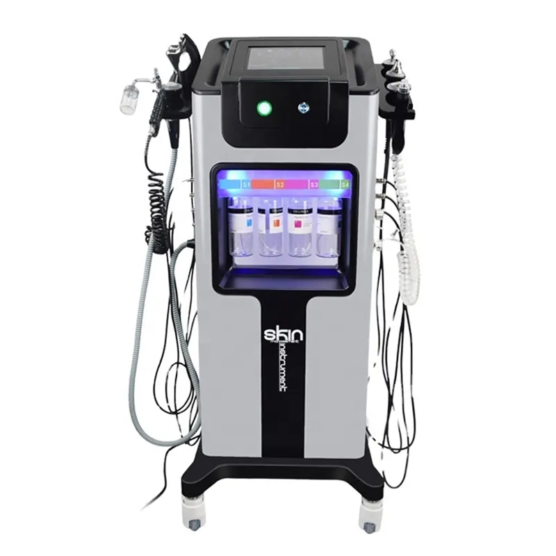 Multi-function Microdermoabrasion facial 9 in 1 Skin Care Cleansing Water Grinding Bubbles Cleansing Hydrafacial Machine