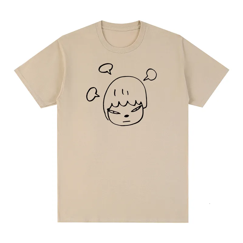 Męskie koszulki Yoshitomo Nara Dream T-shirt Cotton Men T Shirt Tee Tshirt Women Tops 230406