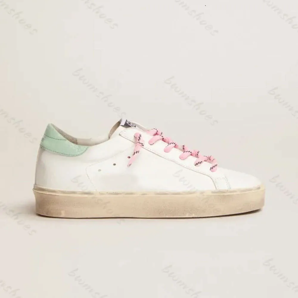 Neue Hi Star Sneakers mit Plateausohle, Damen-Freizeitschuh, italienische Marke, doppelte Höhe und ikonische flache Designer-Schuhe, Golden Classic White, Do-old Dirty-Stil, UDSE