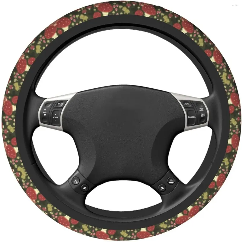 Capas de volante cobrem cogumelo elástico carro decorativo protetor covre universal antiderrapante neoprene acessórios automóveis