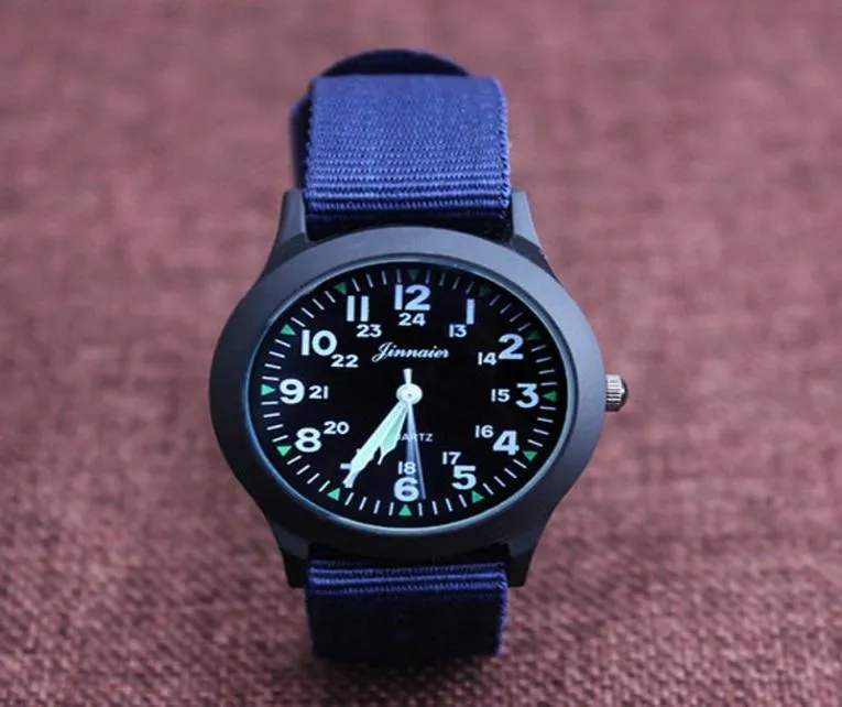 Children039s Watches 2022 Jinnaier Men Children Boys Fashion Cool Quartz Saber Students Canvas Electronic Wrist Watch8054976