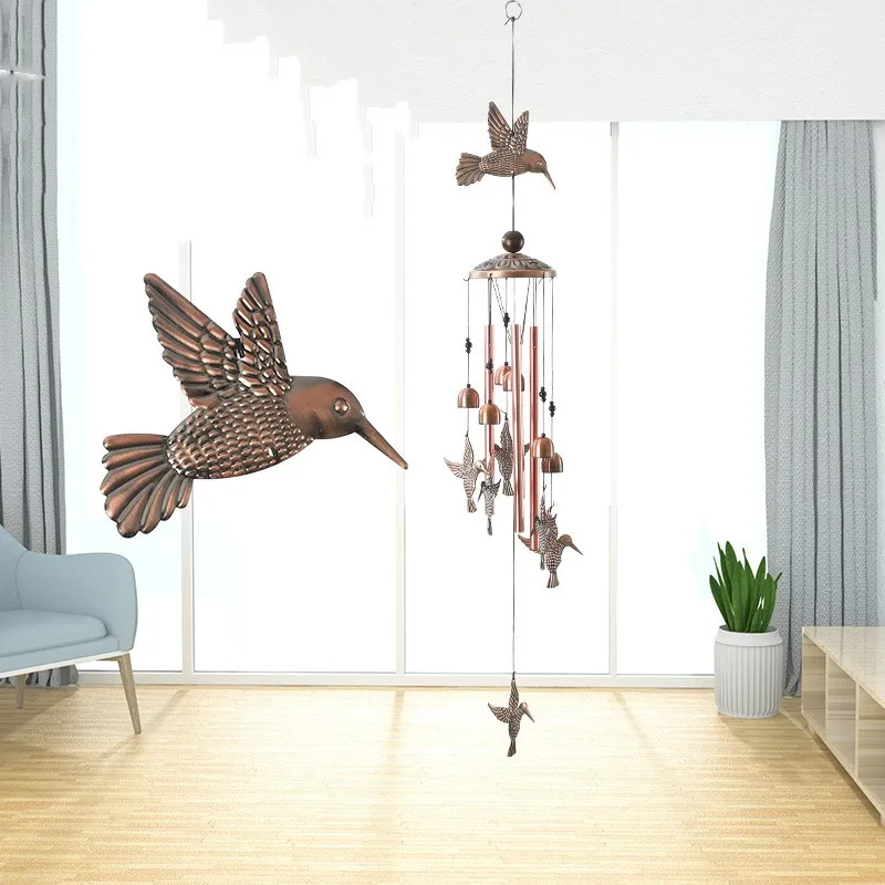 Outdoor Vintage Metal Turtle Butterfly Wind Chime Decoration for Patio Garden Decoration Unique Gift for Mom and Grandma