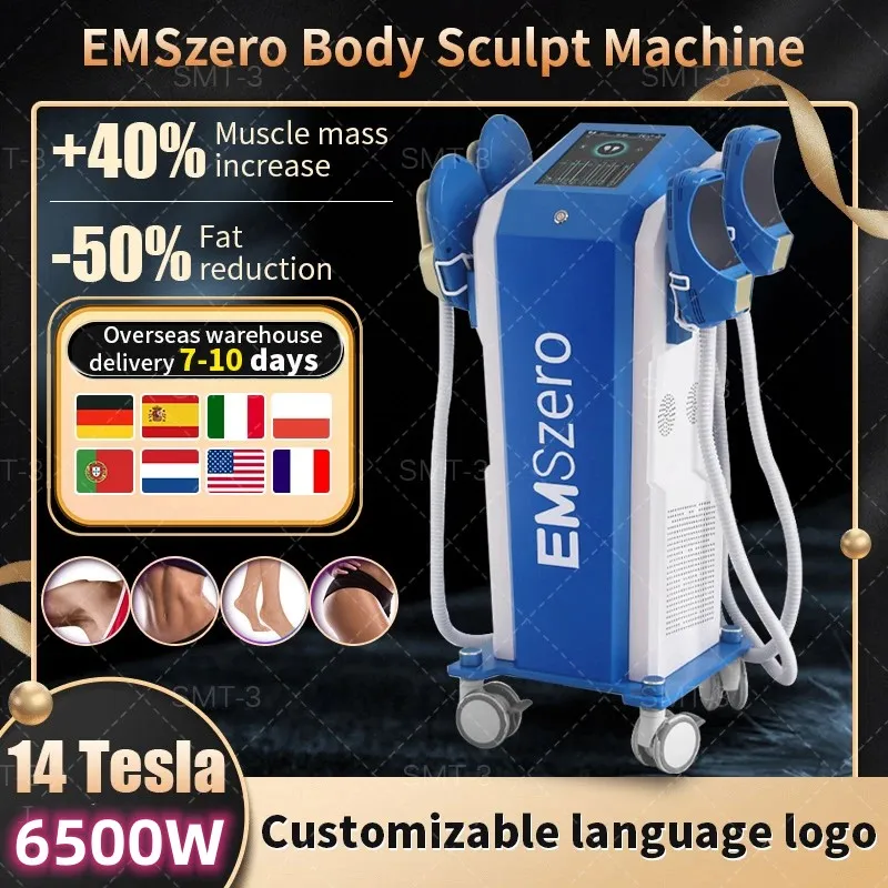 emszero neo 6000w 14 Tesla EMS Muscle Gusting Machine 4 مقابض ووسادة تحفيز الحوض اختياري