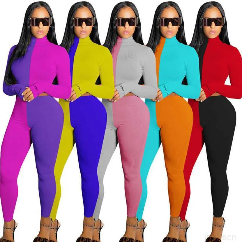 Taglie Forti 2X Abi Da Donna Autunno Inverno Vesti Con Pannelli In Due Pezzi Felpa A Maniche Lunghe Crop Top Pantaloni Tute Casual Da 22,08 € | DHgate