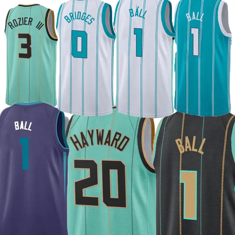 Mens Basketball Jersey LaMelo Ball Terry Rozier III Miles Bridges Gordon Hayward Kelly Oubre Jr