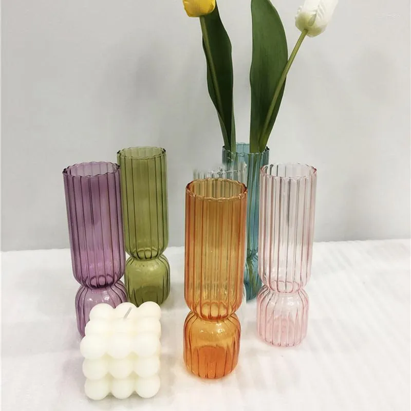Vases Flower Vase For Wedding Decor Centerpiece Glass Rose Flowers Arrangement Desktop Tabletop Mariage