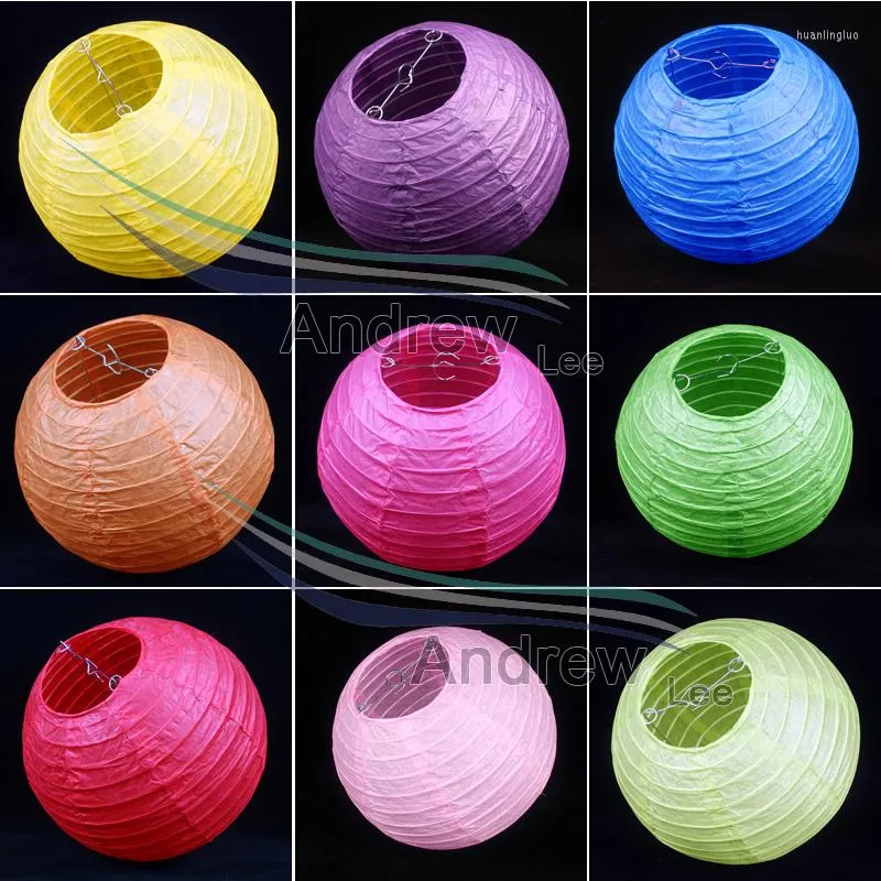 Juldekorationer! (5st/parti) 14 '' (35 cm) Multicolor Chinese Round Paper Lanterns For Mariage Birthday Kid Party Supplies Home Decoration