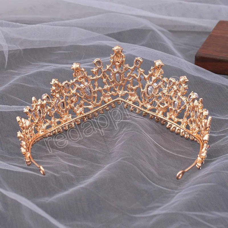 Lusso elegante principessa Tiara corona viola rosa AB cristallo diadema le donne copricapo da sposa gioielli capelli