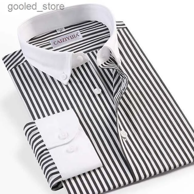 black and white striped dress shirt men White & Black Striped Tuxedo Shirt – John Craig main image 0