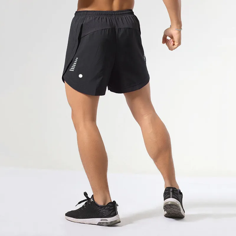 shorts esportivos masculinos lu para caminhadas, ciclismo, com bolso, calça casual para treino, academia, tamanho M-3XL respirável sbm-0004