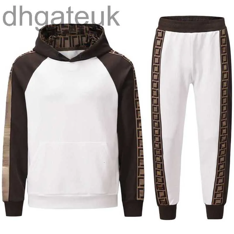 Erkek Trailtsits Designerhigh Versiyon Mens Tracksuits Tasarımcı Hoodie Pantolon İki Parça Jakar Nakış Kapüşonlu Sweater Sweater Sweer Sweater Sweat