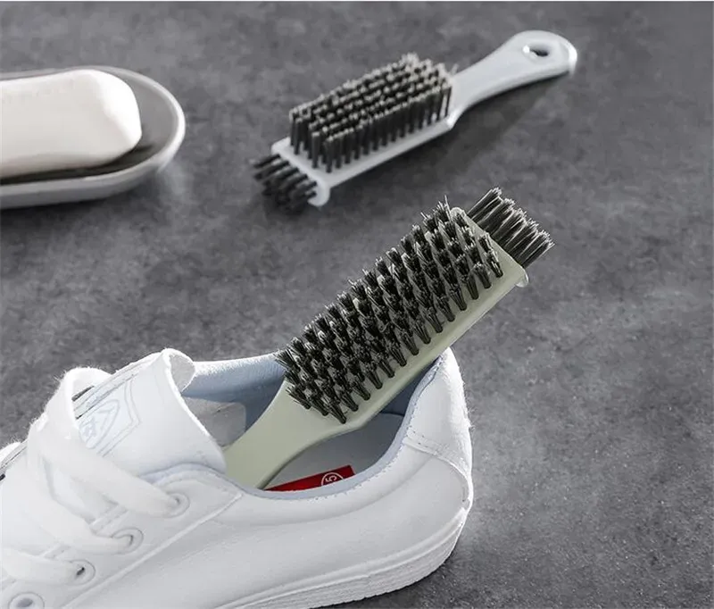 Brosse à chaussures multifonctionnelle, longue tige à main, large gamme de chaussures, outils de nettoyage des espaces