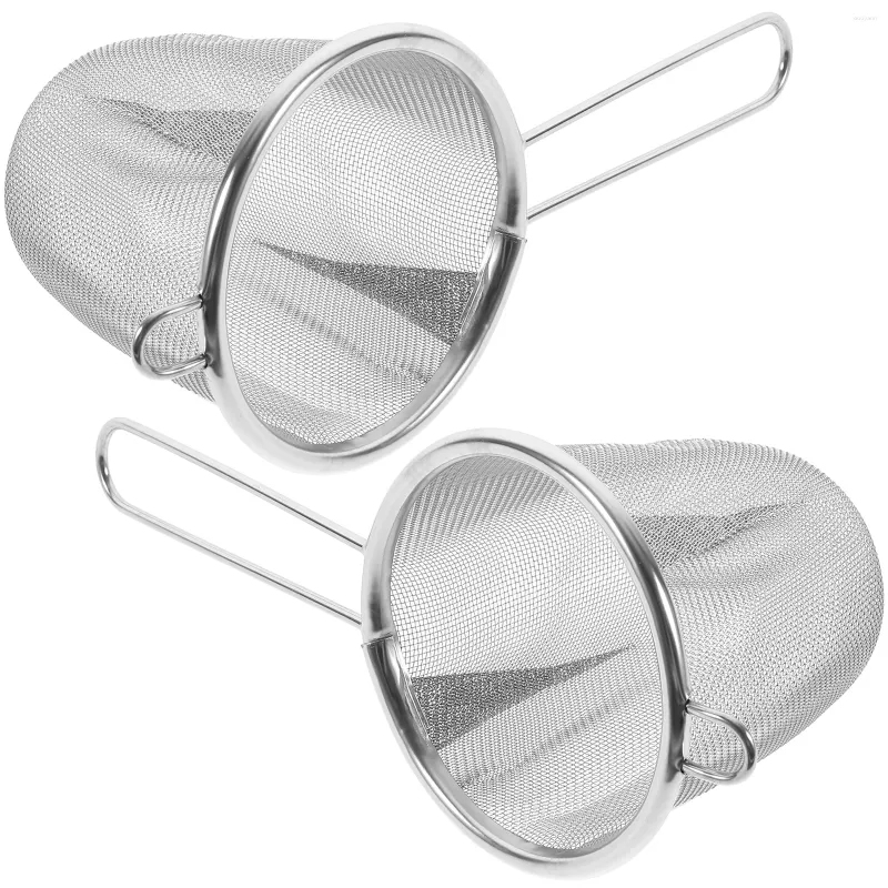 Chinese Metal Tea Bag Strainer Set 2 Loose Fit Sifters With Stainless Steel Filters For Durable