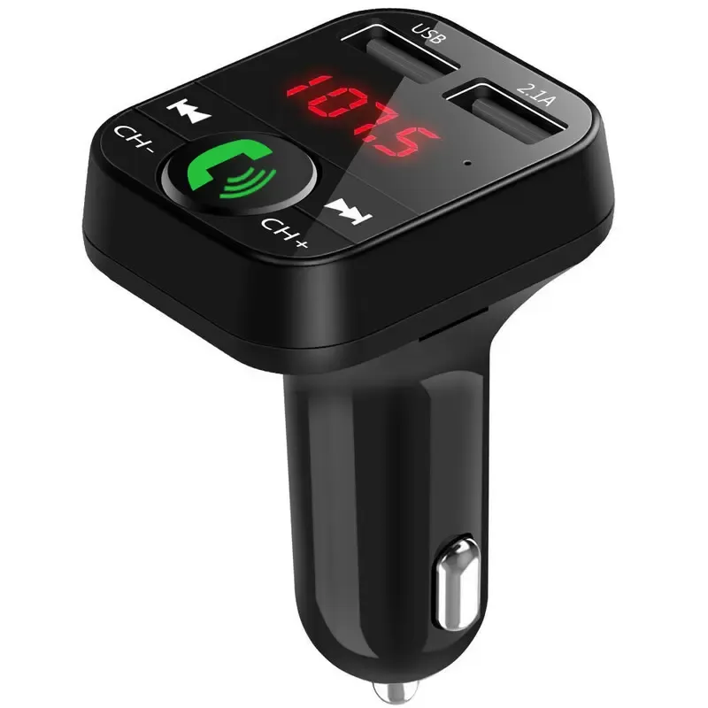 Odtwarzacz MP3 5V/3.1A Call Charger bezprzewodowy Bluetooth HandsFree FM nadajnik radiowy Audio Muzyka Adapter stereo podwójny port USB Szybka ładowarka z pudełkiem detalicznym