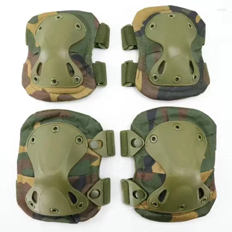 Knee Pads 2 Pair Tactical Pad Braces Protector Army Outdoor Sport Hunting Kneepad Safety Gear Protective Support