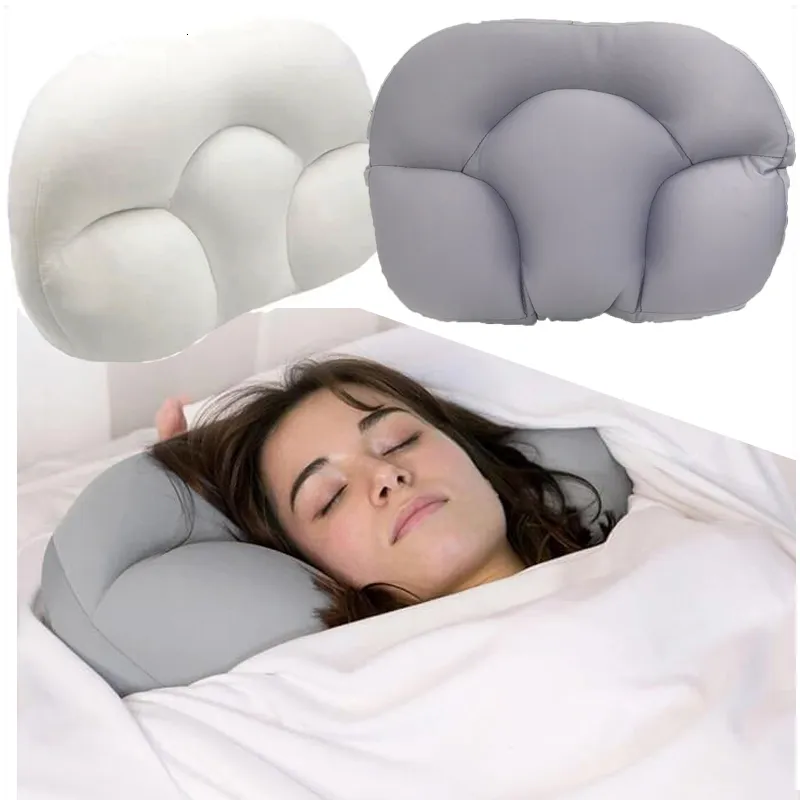 Pillow 3D Cloud Neck Sleeping Pillow Multifunktionales Egg Sleeper Omnidirektionales kieferorthopädisches Nackenkissen Soft Foam Pad Body Massager Health 230406