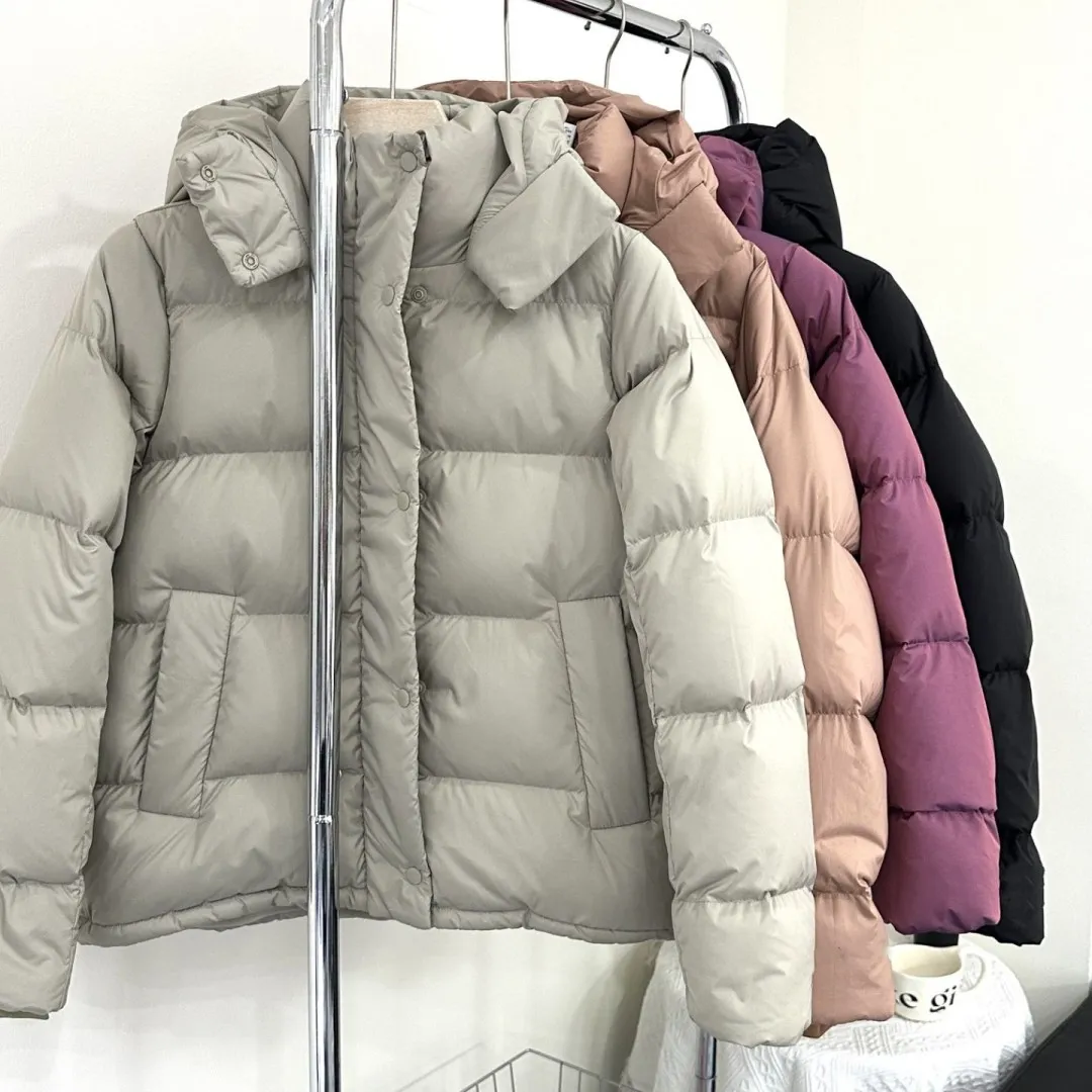 CA Lululem Cloud Piumini da donna con cappuccio Pink Bread Puff Parka Cappotti invernali caldi Cappotti da montagna per esterni Ladys Flaxen Nero Viola Cappotti antivento