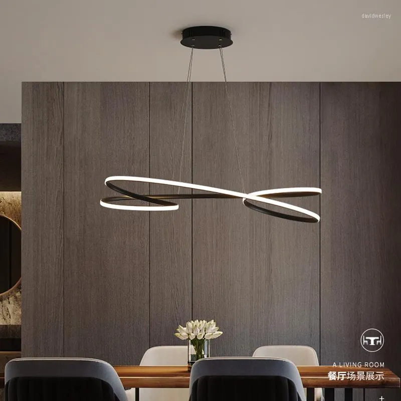 Pendelleuchten Schwarz Weiß Nordic Lampe LED-Leuchten Modernes Design für Esszimmer Küche Hanging Bar Shop Decke