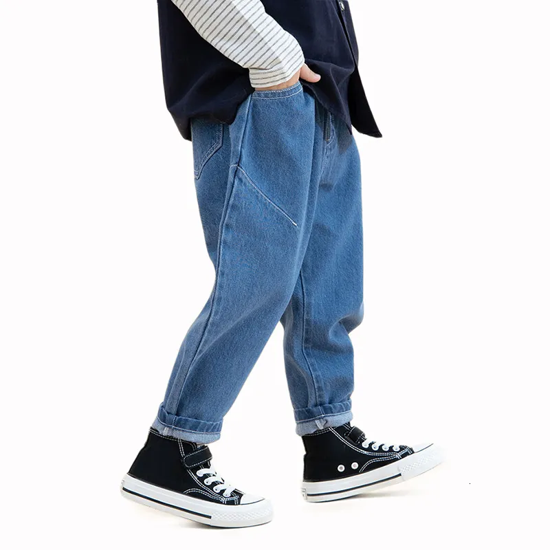 Jeans 2-8y Jeans de calça de calça de calça infantil infantil calças de jeans da primavera e outono jeans de jeans Baby meninos 230406