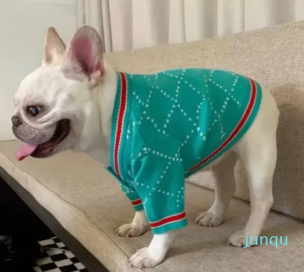Designer cão vestuário gato roupas bonito filhote de cachorro suéteres carta luxo cães suéter roupas