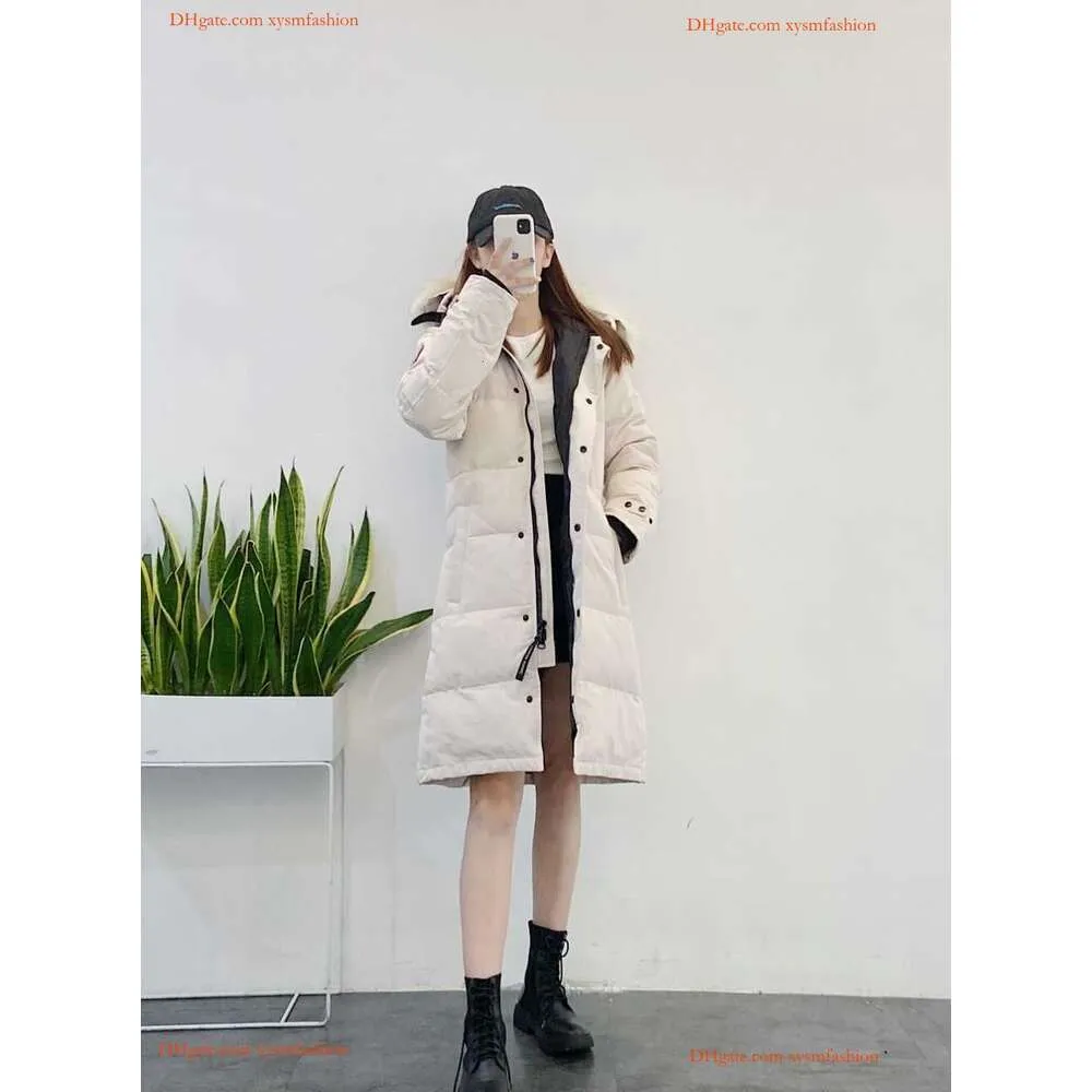 Canda Goose Veste Down Jacket Designer Canadian Goose Version Mi Longue