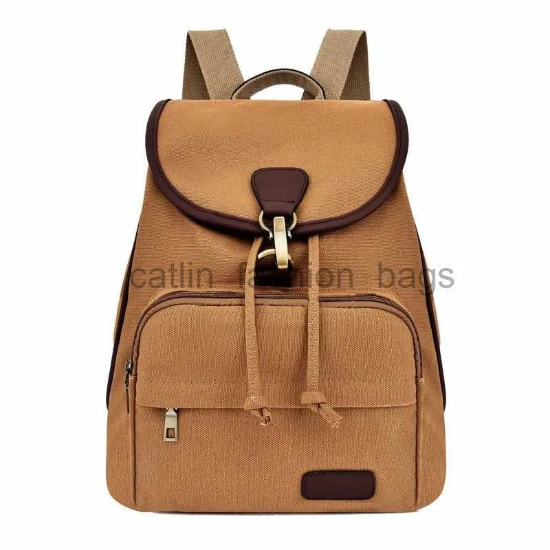 Andere tassen 2023 Kwaliteitszak grote capaciteit canvas dames buiten vintage fasion scool backpackcatlin_fashion_bags