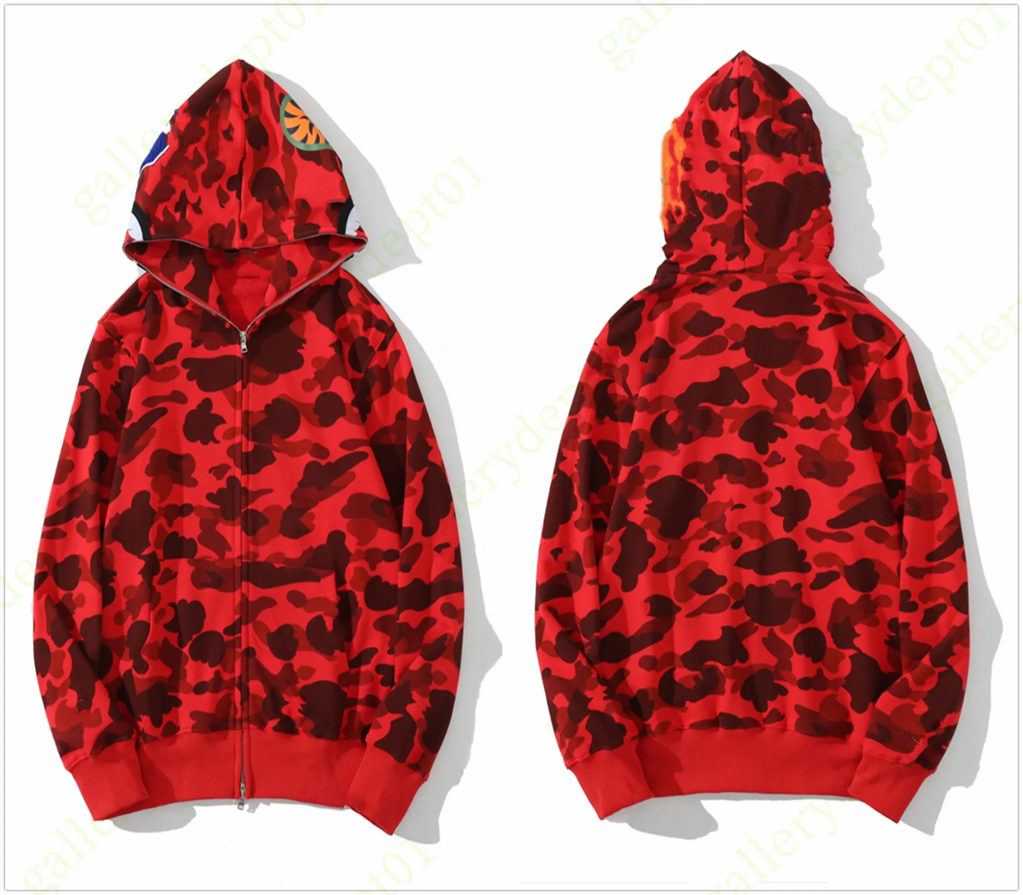 Sport hoodie mens designer hoodie swomens zip up hoodys camouflage glow pure clothes cotton sweatshirts luminous printing oversized Panelled clothing a1