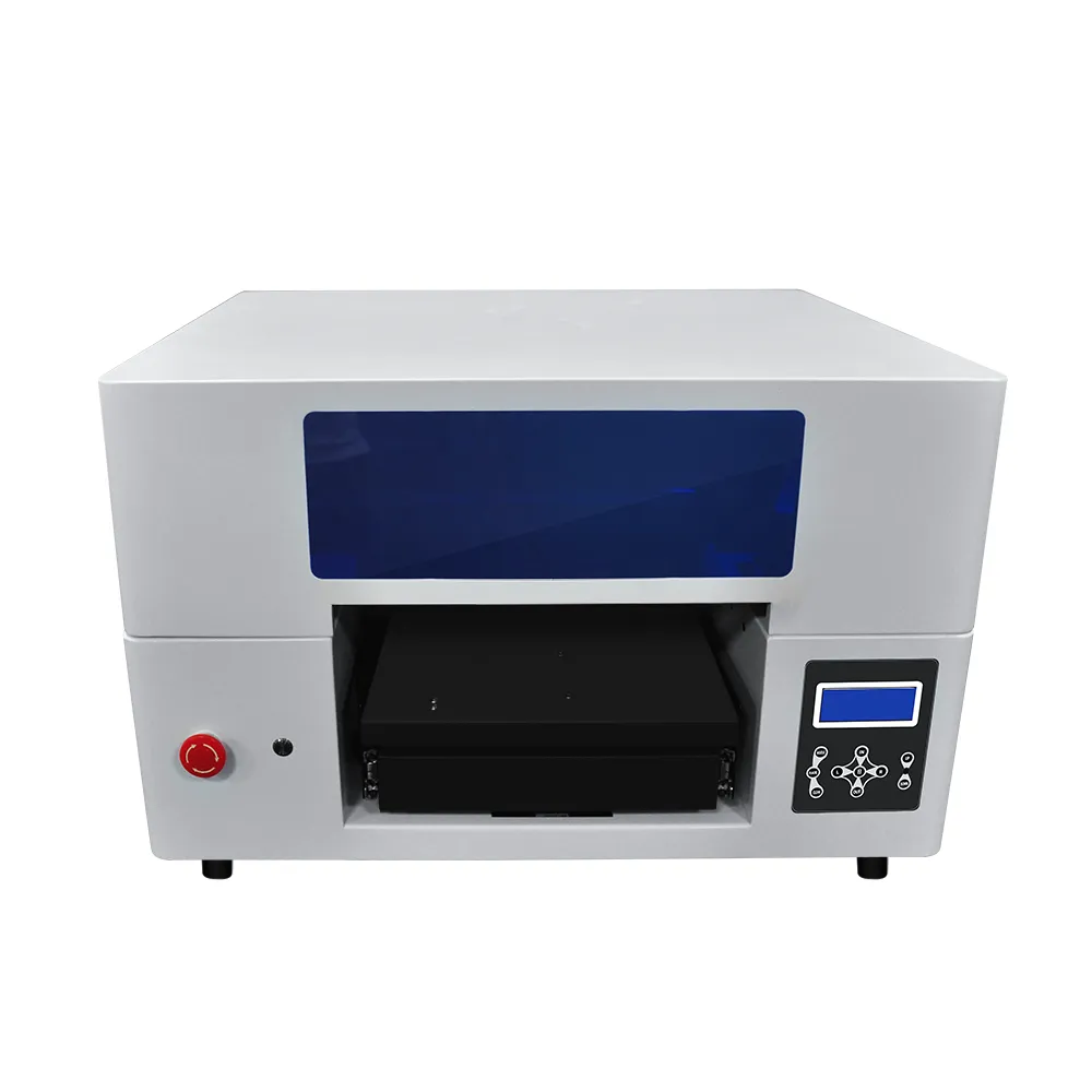 DTG Flatbed Printer Automatic A3 DTG Printing Machine с двойной печатной головой для тканевой футболки Canvas