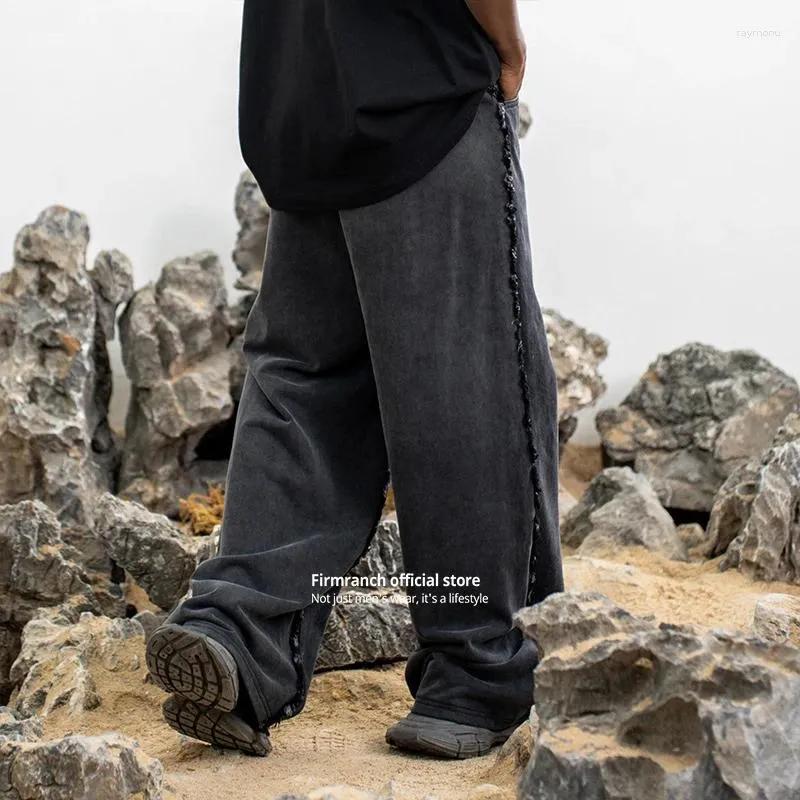 Unisex Flared Pants Elastic Waist Two Tone Splice Sweatpants Casual  Trousers Fit