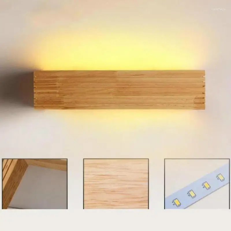 Duvar lambası LED Sconce İç Mekan Işıkları Ev Modern Bar Ayna Işık Luminarias de İç Ahşap Lambalar Çatı Aydınlatma